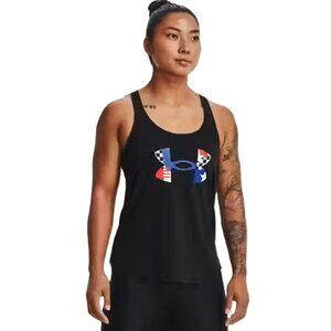 New Women's Under Armour UA Freedom Loose Fit Tank Size M Black